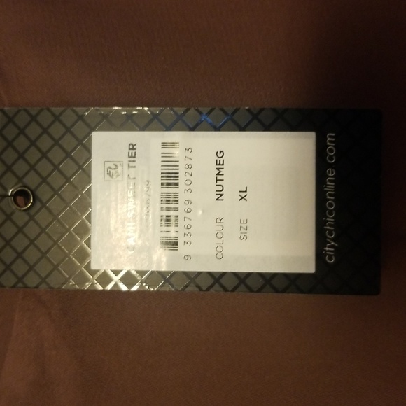 Mauve Sleeveless Cami Sweet Tier Satin Top - Picture 4 of 7